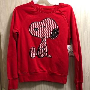 Snoopy Hoodless Sweatshirt, Size XS